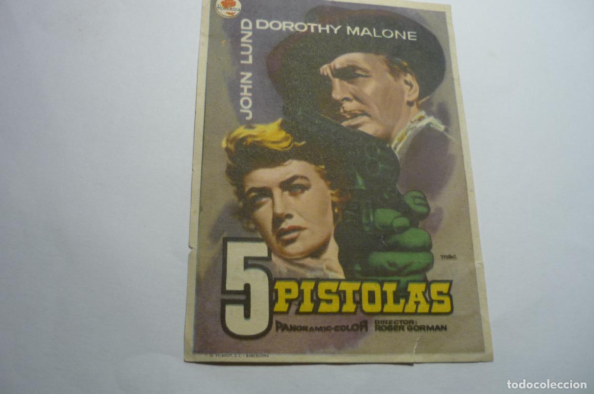 Cine: programa 5 pistolas.-john lund publicidad