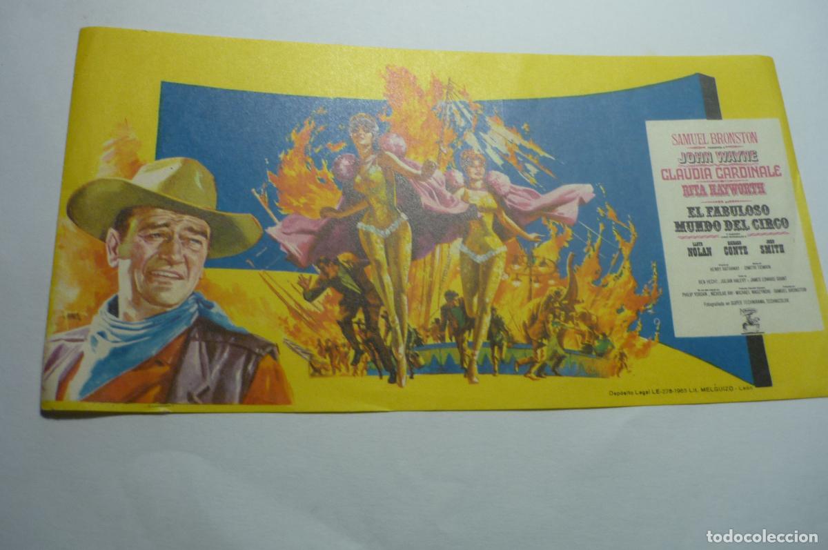 Cine: programa el fabuloso mundo del circo .-john wayne - Foto 1