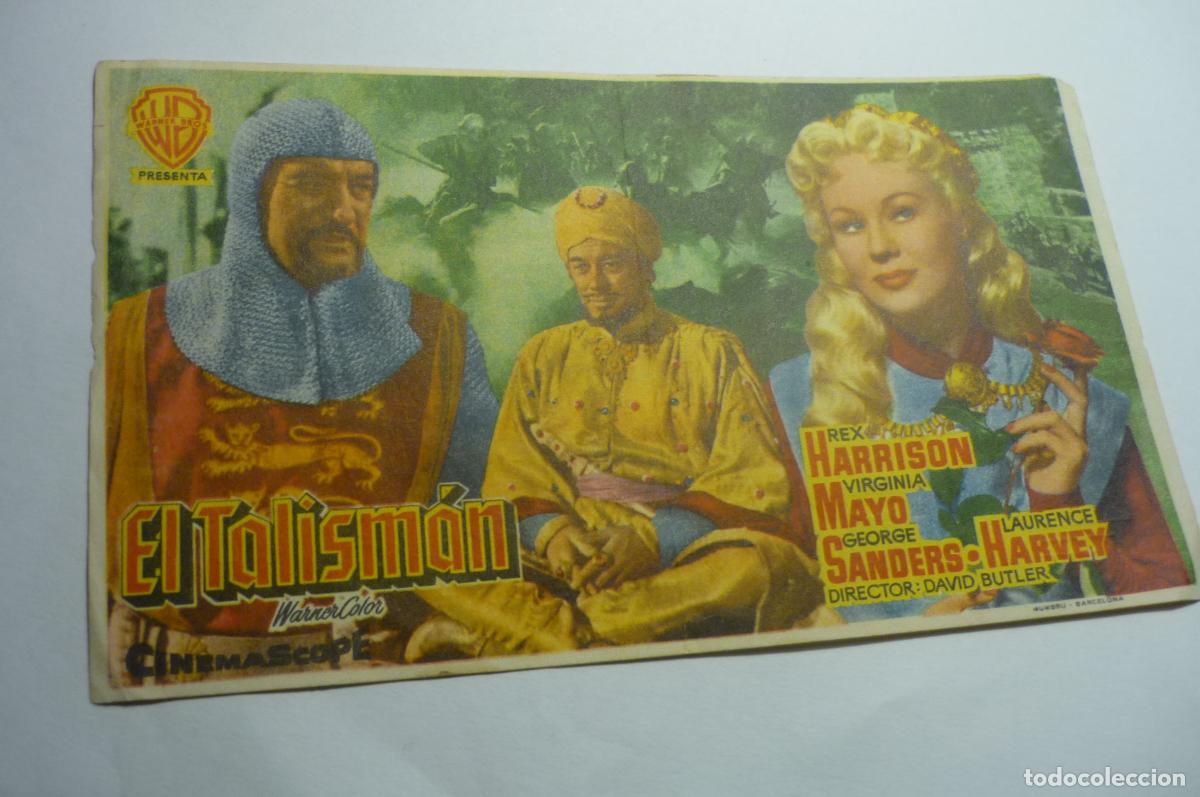 Cine: programa el talisman,.rex harrison publicidad - Foto 1
