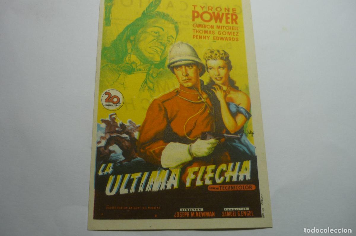 Cine: programa la ultima flecha,.-tyrone power capitol.pedrol - Foto 1