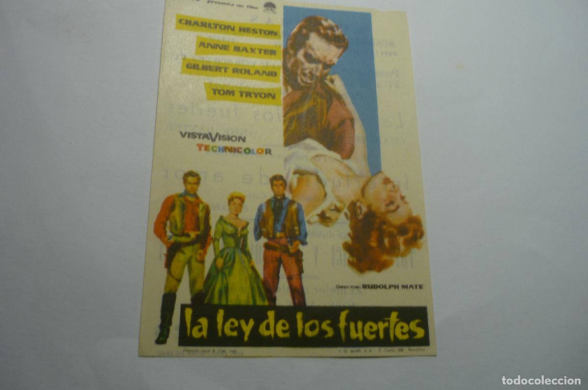 Cine: programa la ley de los fuertes.-monterrio mora la nueva,.moriber universal mora ebro
