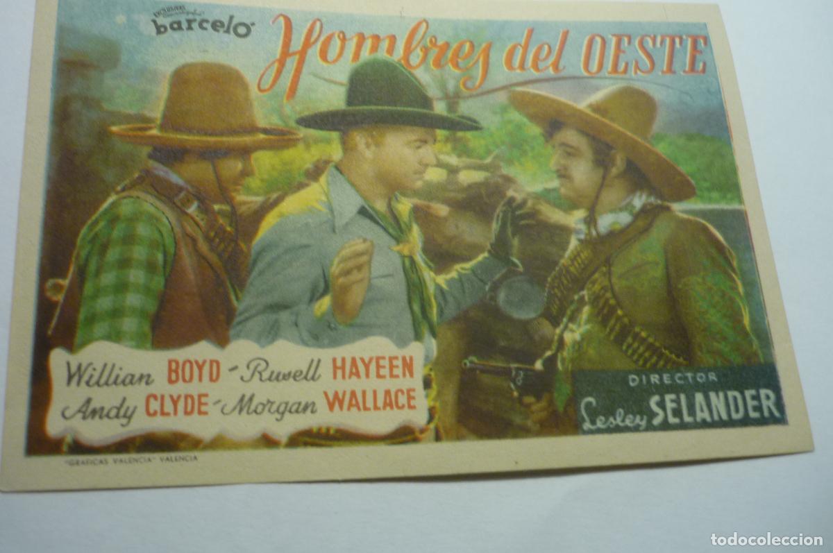 Cine: programa hombres del oeste,. william boyd