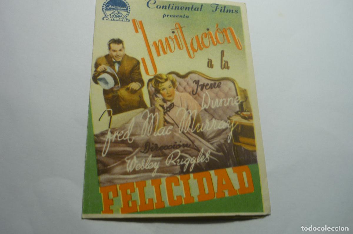 Cine: programa doble invitacion a la felicidad,.irene dunne
