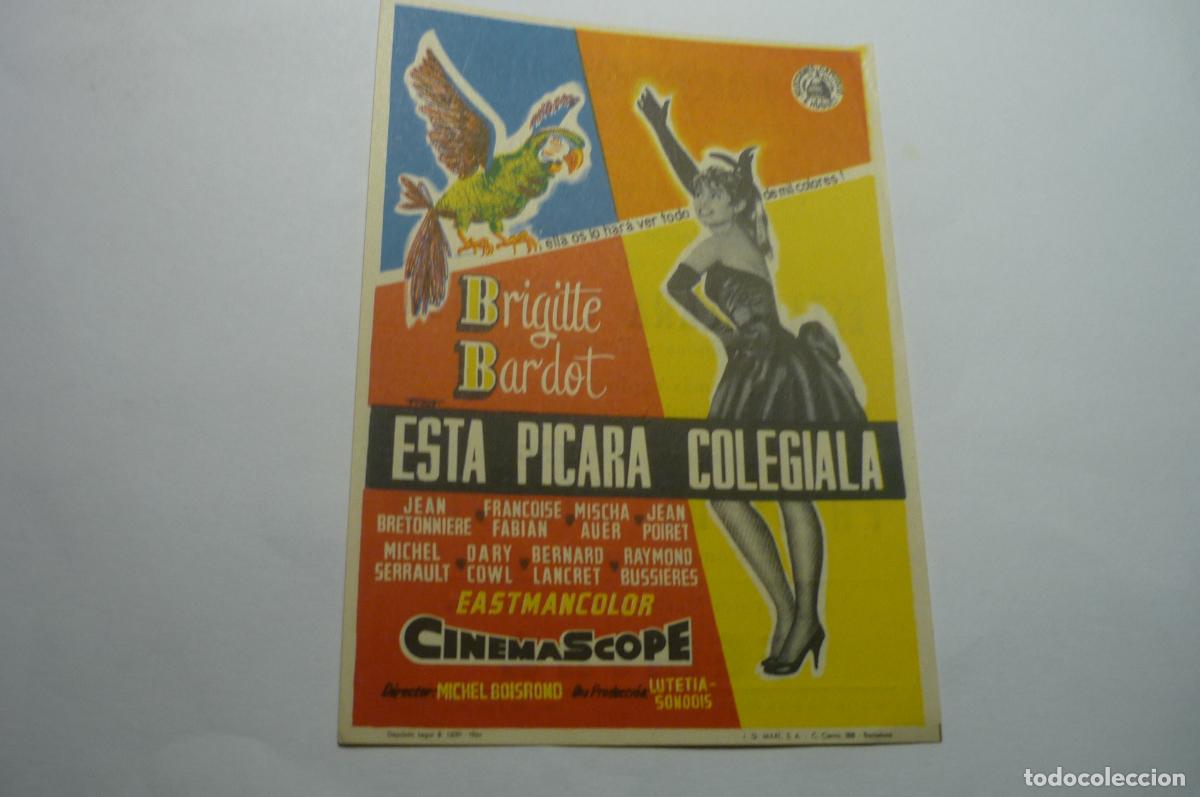 Cine: programa esta picara colegiala-brigitte bardot publicidad