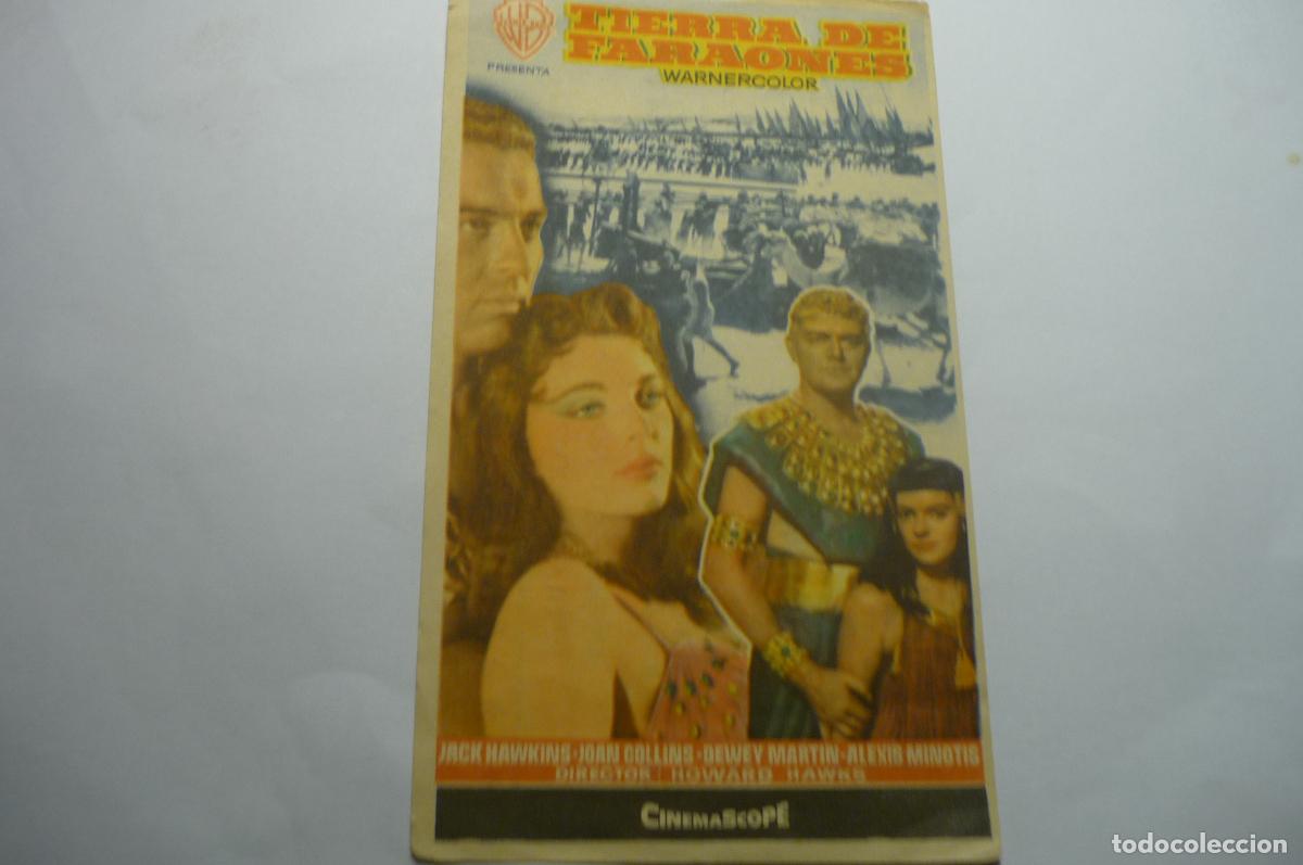 Cine: programa tierra de faraones,. jack hawkins teatro fortuny reus