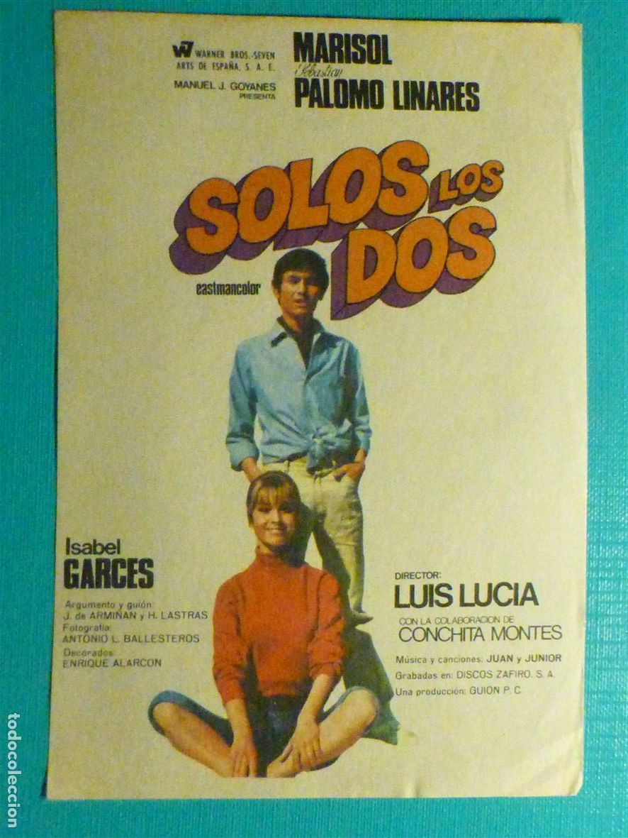 Cine: Folleto de Mano Cine - Pel&iacute;cula - Film - Largometraje - Solos los dos