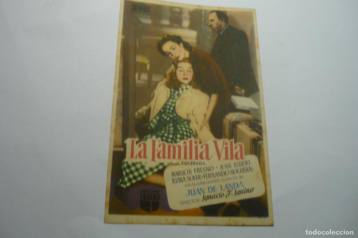 Cine: programa la familia vila,.jose isbert