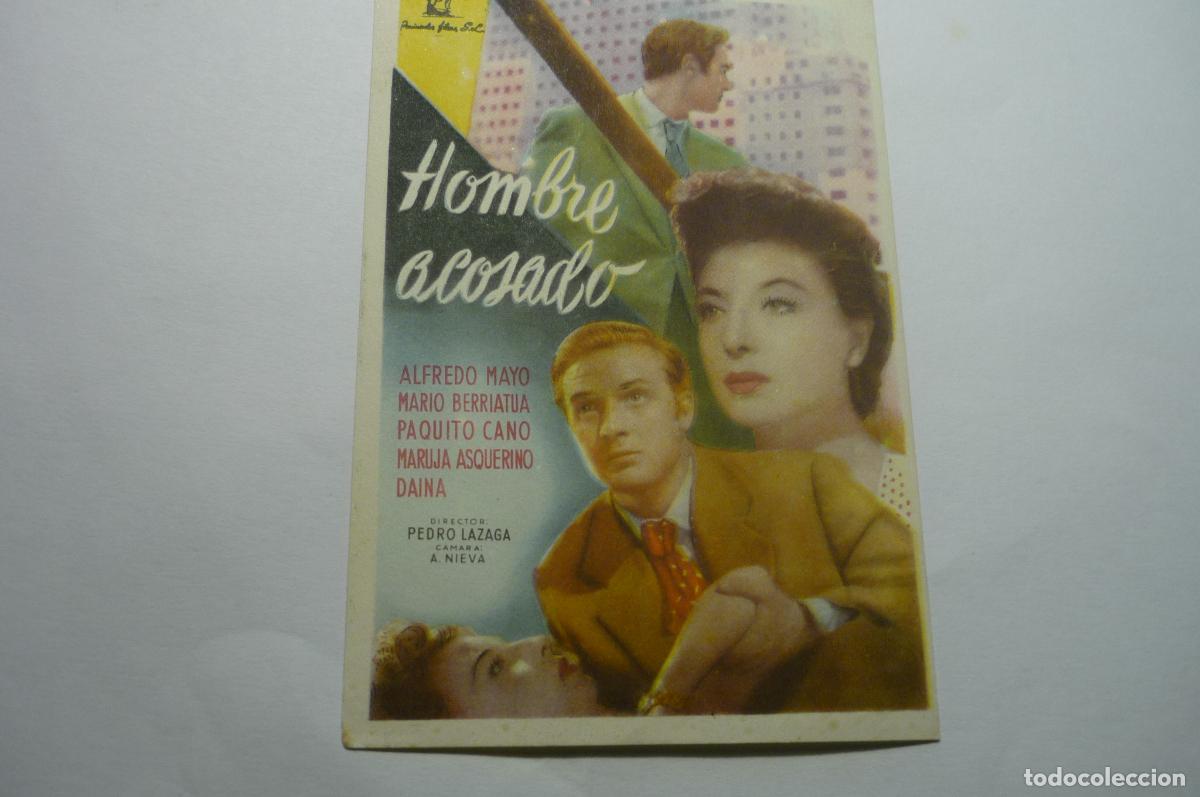 Cine: programa hombre acosado.-alfredo mayo