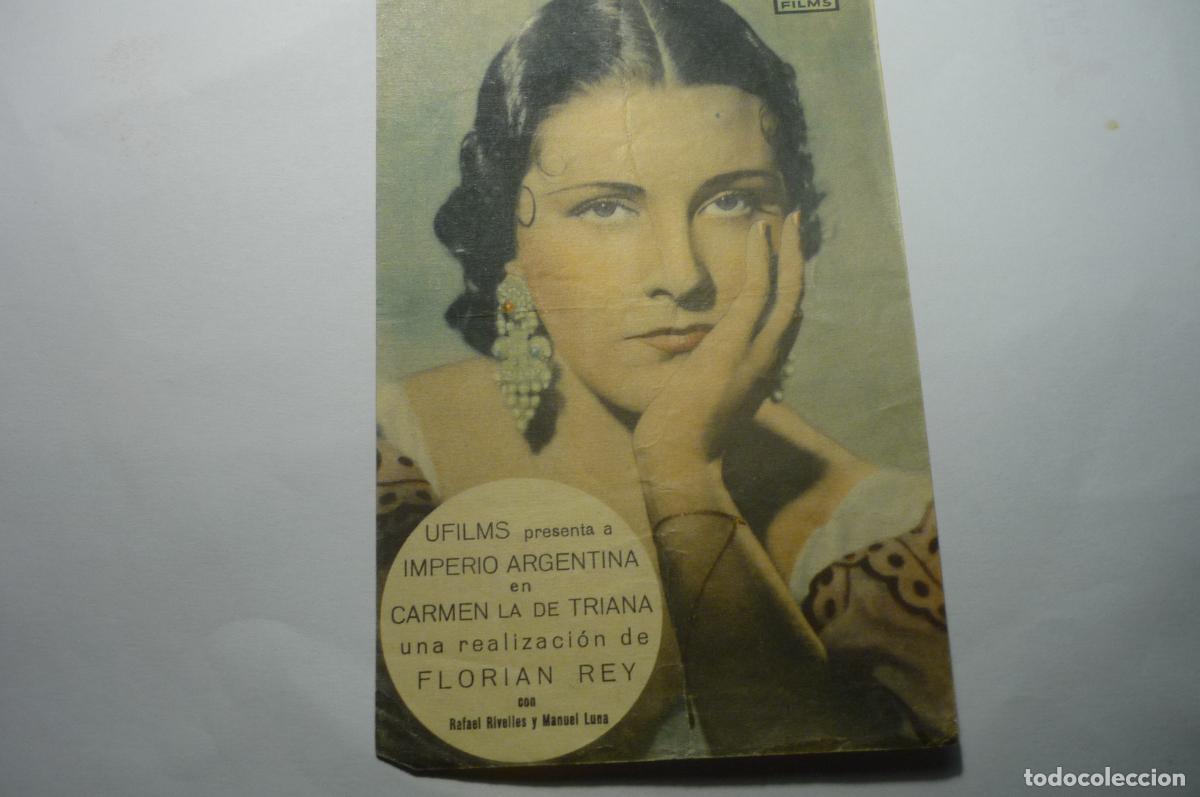 Cine: programa carmen la de triana- imperio argentina