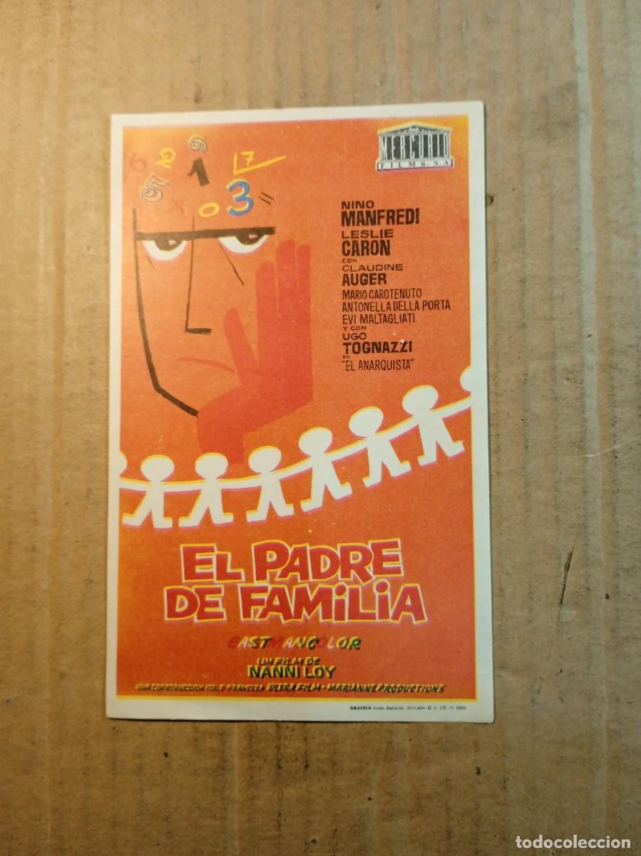Cine: FOLLETO DE MANO SIN PUBLCIDAD EL PADRE DE FAMILIA