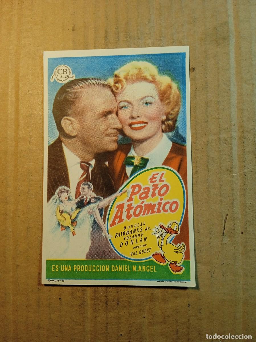 Cine: FOLLETO DE MANO SIN PUBLCIDAD EL PATO ATOMICO