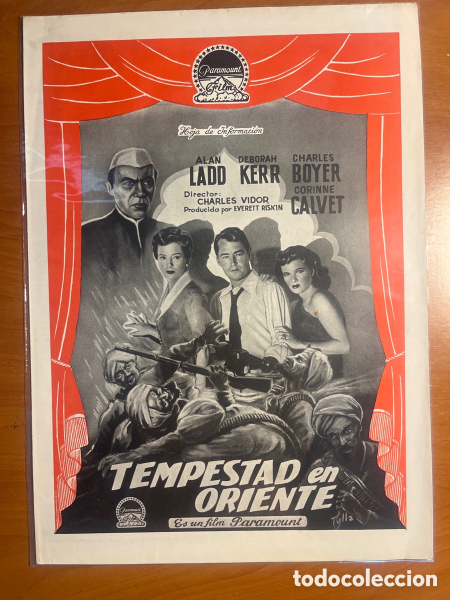 Cine: TEMPESTAD EN ORIENTE HOJA DE INFORMACI&Oacute;N, (PARAMOUNT FILM)