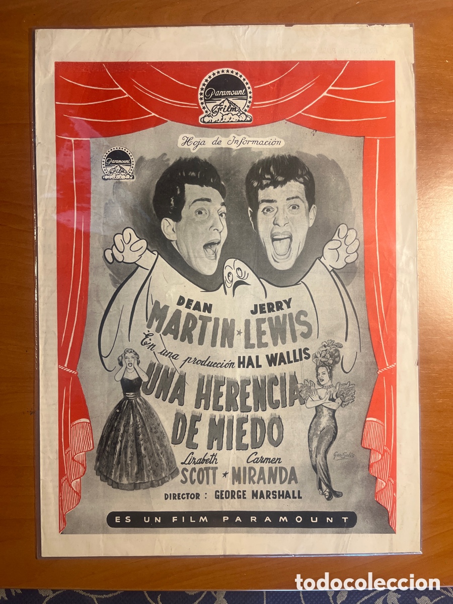 Cine: UNA HERENCIA DE MIEDO HOJA DE INFORMACI&Oacute;N, (PARAMOUNT FILM)