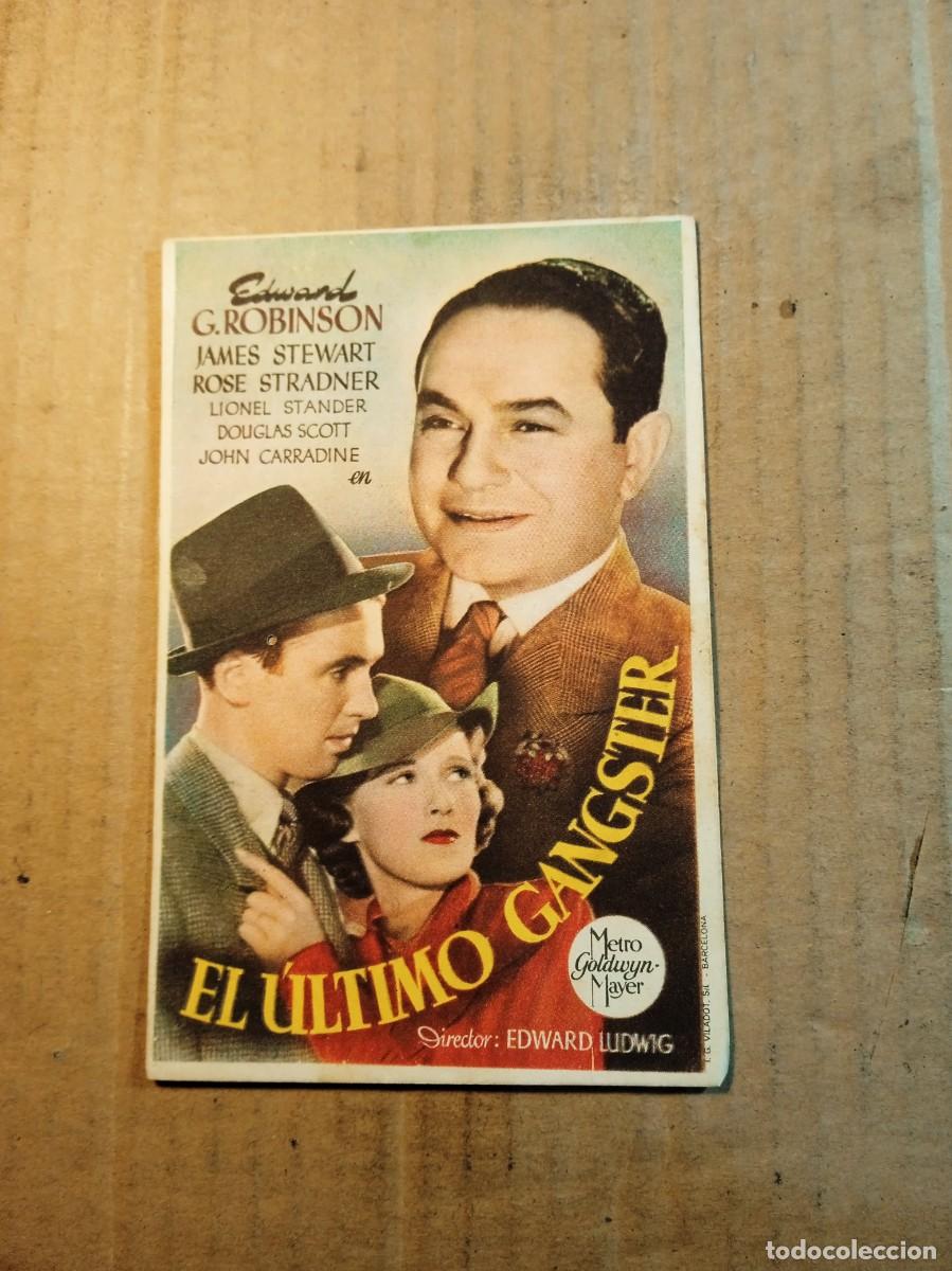Cine: FOLLETO DE MANO SIN PUBLICIDAD EL ULTIMO GANGSTER