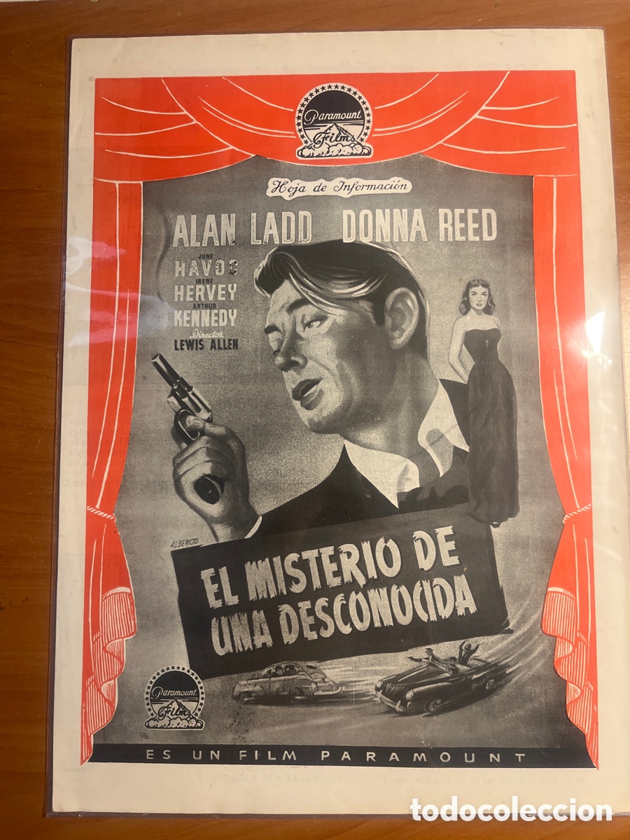 Cine: EL MISTERIO DE UNA DESCONOCIDA HOJA DE INFORMACI&Oacute;N, (PARAMOUNT FILM)