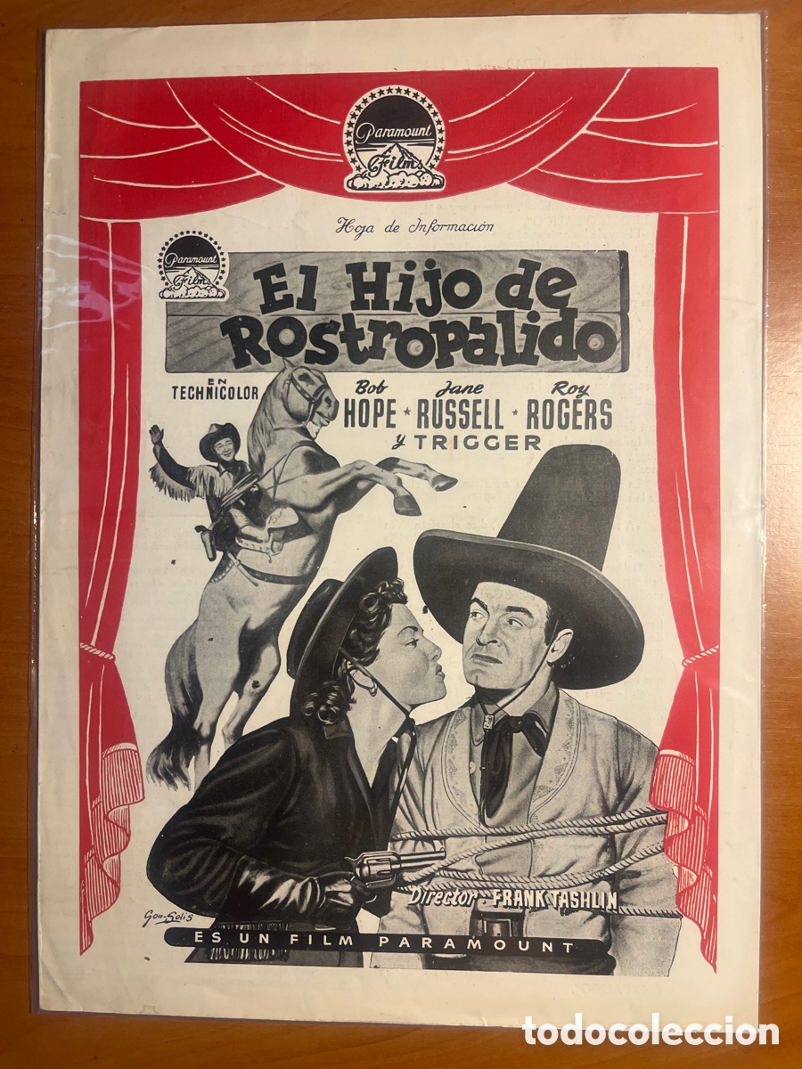 Cine: EL HIJO DEL ROSTROPALIDO HOJA DE INFORMACI&Oacute;N, (PARAMOUNT FILM)