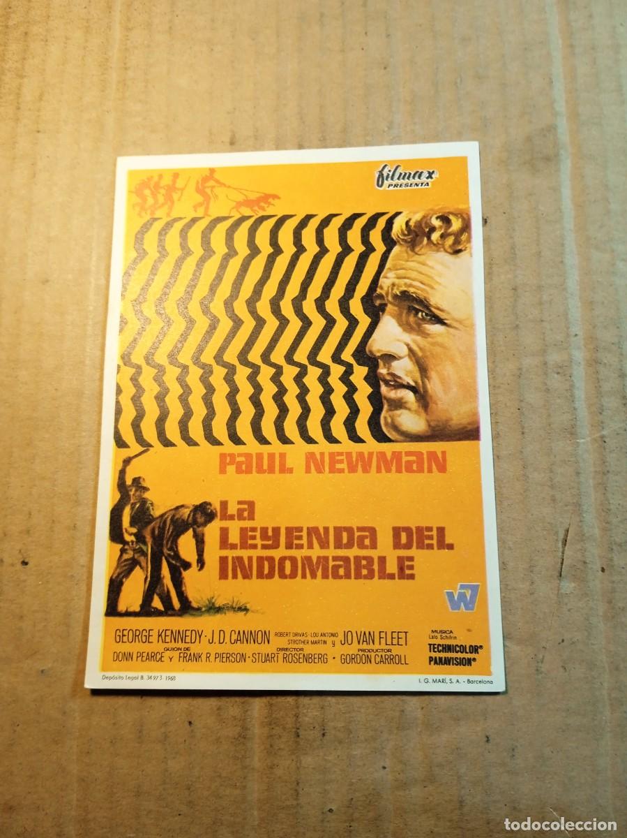 Folhetos de m&atilde;o de filmes antigos de cinema: FOLLETO DE MANO SIN PUBLICIDAD LA LEYEMDA DEL INDOMABLE