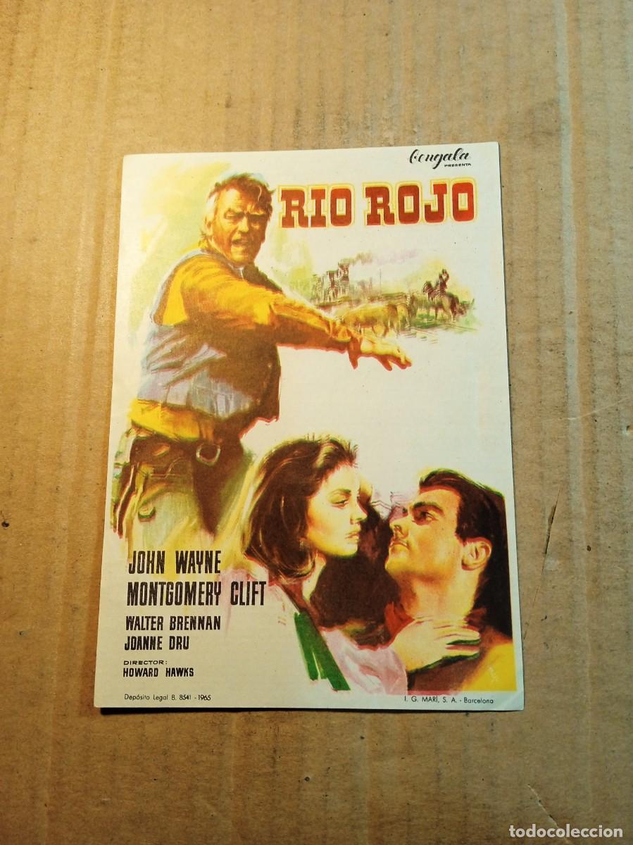 Cine: FOLLETO DE MANO SIN PUBLICIDAD RIO ROJO
