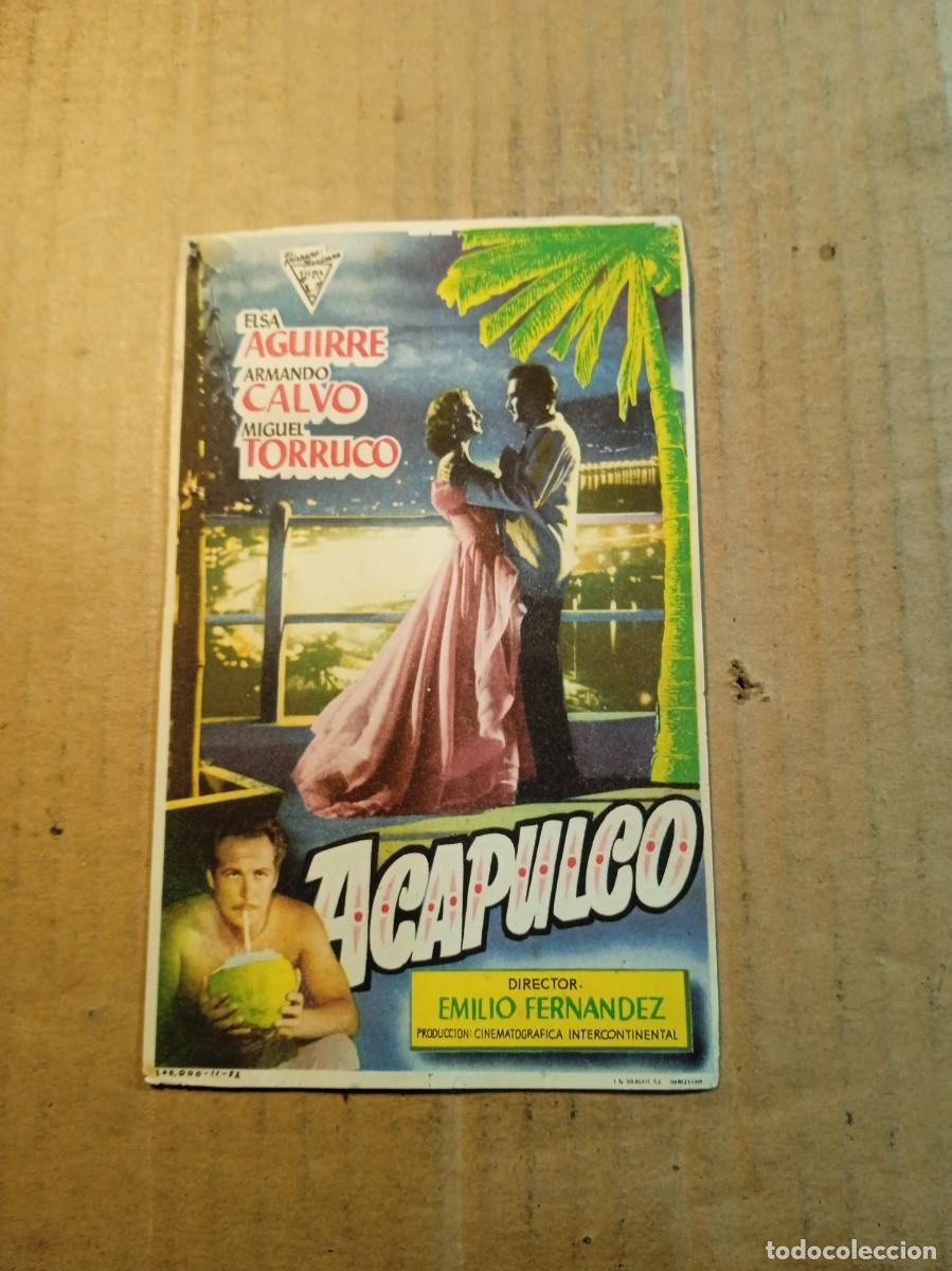 Cine: FOLLETO DE MANO SIN PUBLICIDAD ACAPULCO