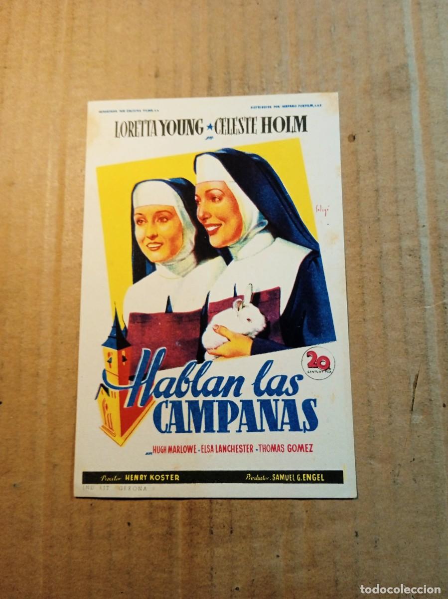 Cine: FOLLETO DE MANO SIN PUBLICIDAD HABLAN LAS CAMPANAS