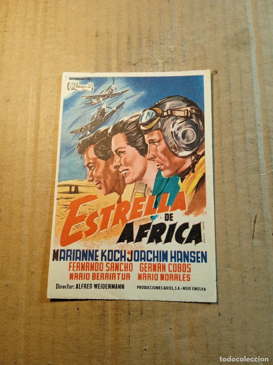 Cine: FOLLETO DE MANO SIN PUBLICIDAD ESTRELLA DE AFRICA