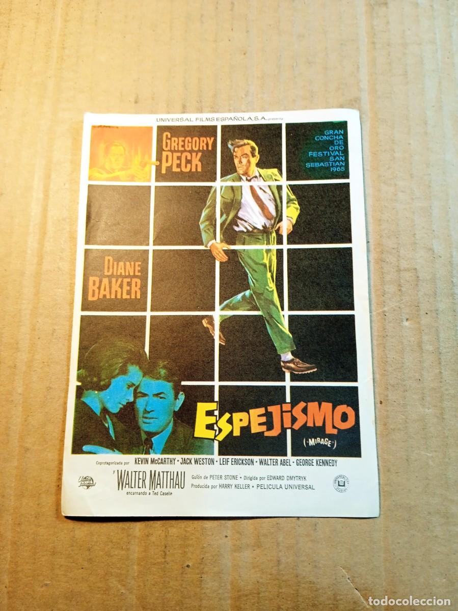 Cinema: FOLLETO DE MANO SIN PUBLICIDAD ESPEJISMO