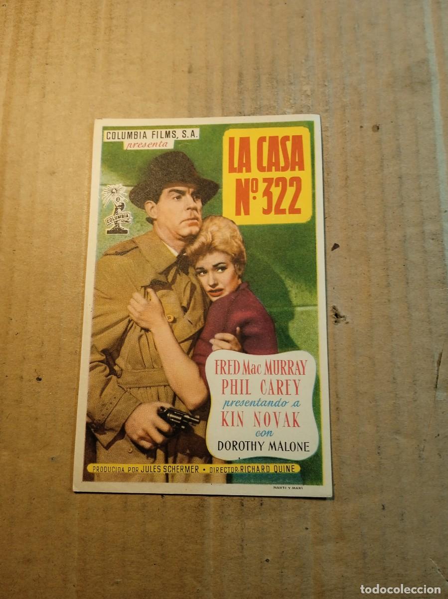 Cine: FOLLETO DE MANO SIN PUBLICIDAD LA CASA N&ordm; 322