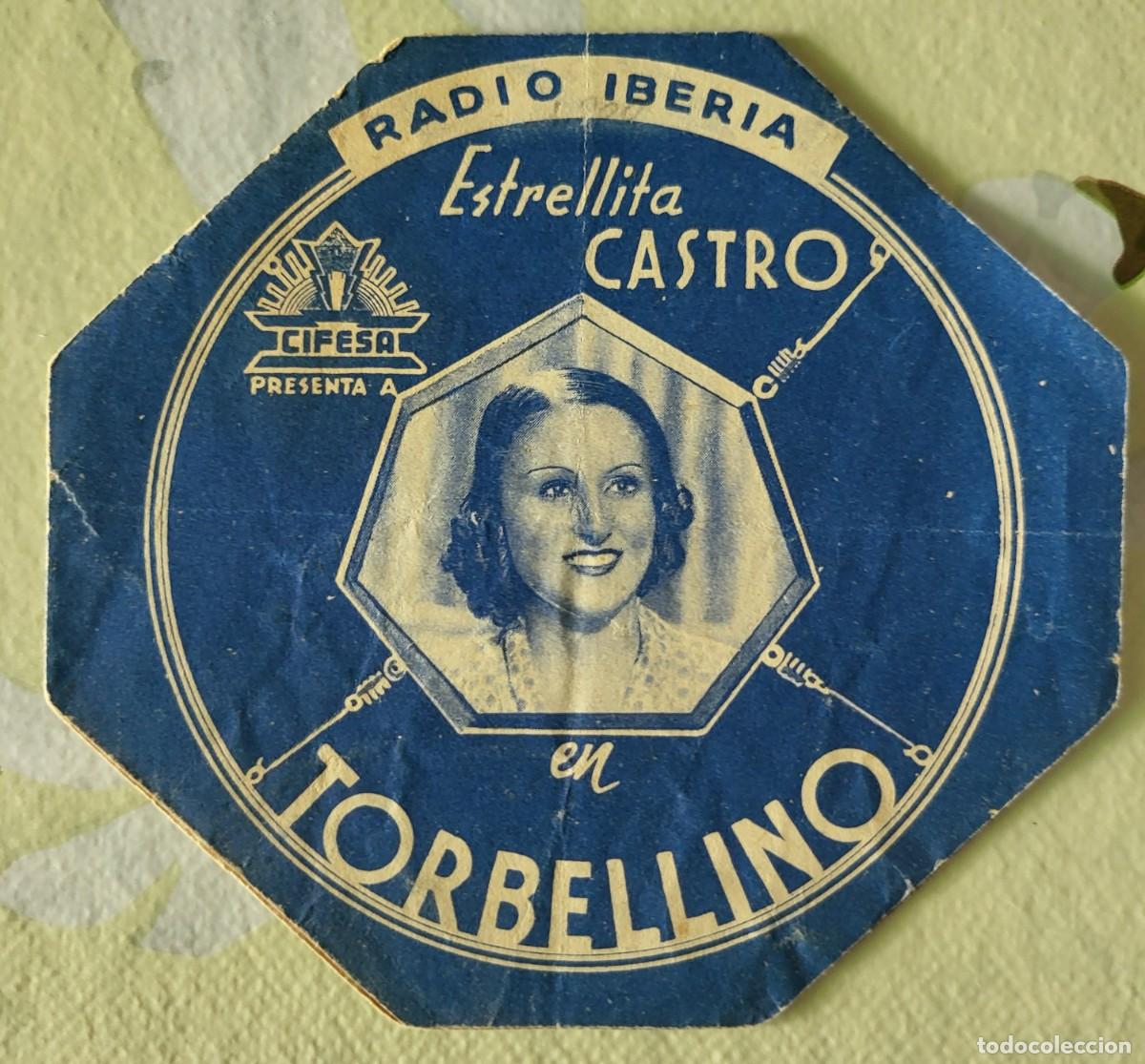 Cine: Estrellita Castro programa de mano doble troquelado de la pel&iacute;cula Torbellino...
