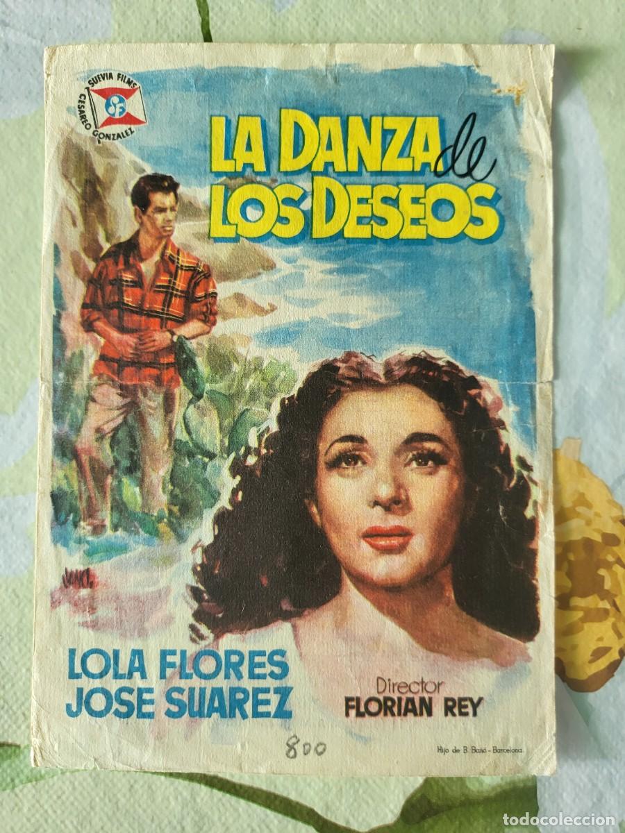 Cine: Lola Flores programa de mano de la pel&iacute;cula La danza de los deseos...