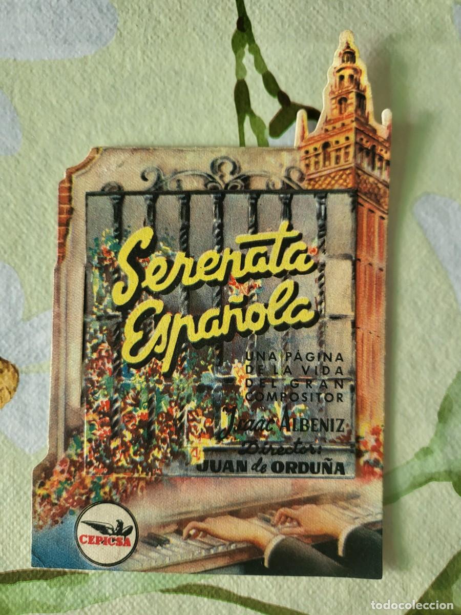 Cine: Juanita Reina programa de mano doble troquelado de la pel&iacute;cula Serenata Espa&ntilde;ola...