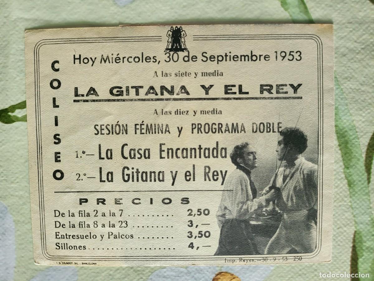 Cine: Anto&ntilde;ita Colome programa de mano doble de la pel&iacute;cula La gitana y El rey... - Foto 2