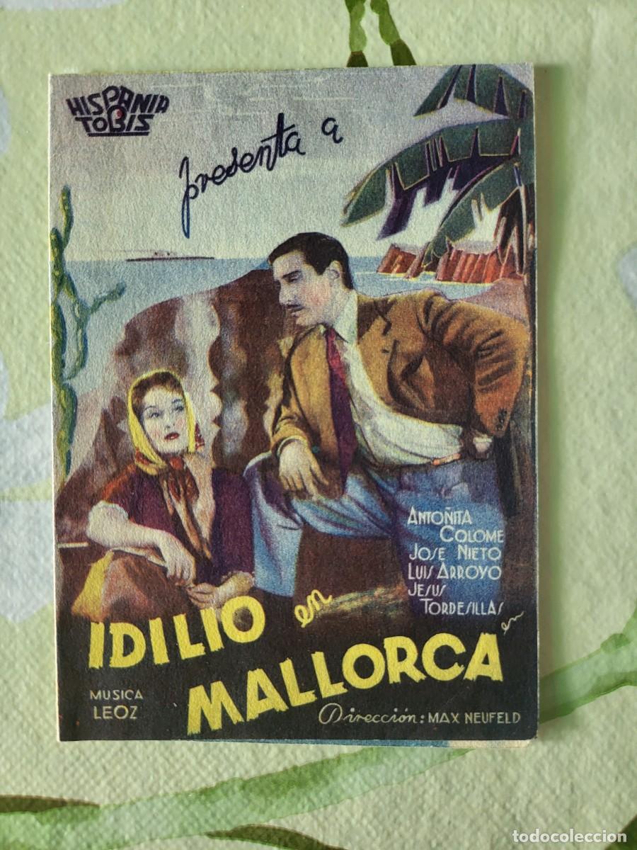 Cine: Anto&ntilde;ita Colome programa de mano doble de la pel&iacute;cula Idilo en Mallorca...