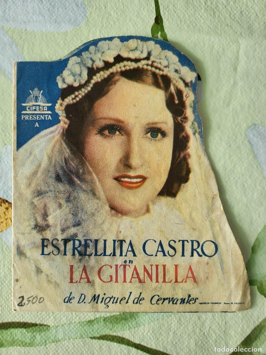 Cine: Estrellita Castro programa de mano doble troquelado la pel&iacute;cula La gitanilla... - Foto 1