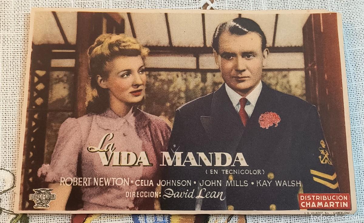Cine: CINE FOLLETO DE MANO - LA VIDA MANDA / ROBERT NEWTON