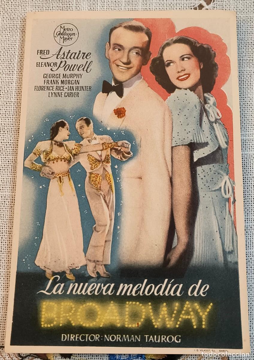 Cine: CINE FOLLETO DE MANO - LA NUEVA MELOD&Iacute;A DE BROADWAY / FRED ASTAIRE - ELEANOR POWELL