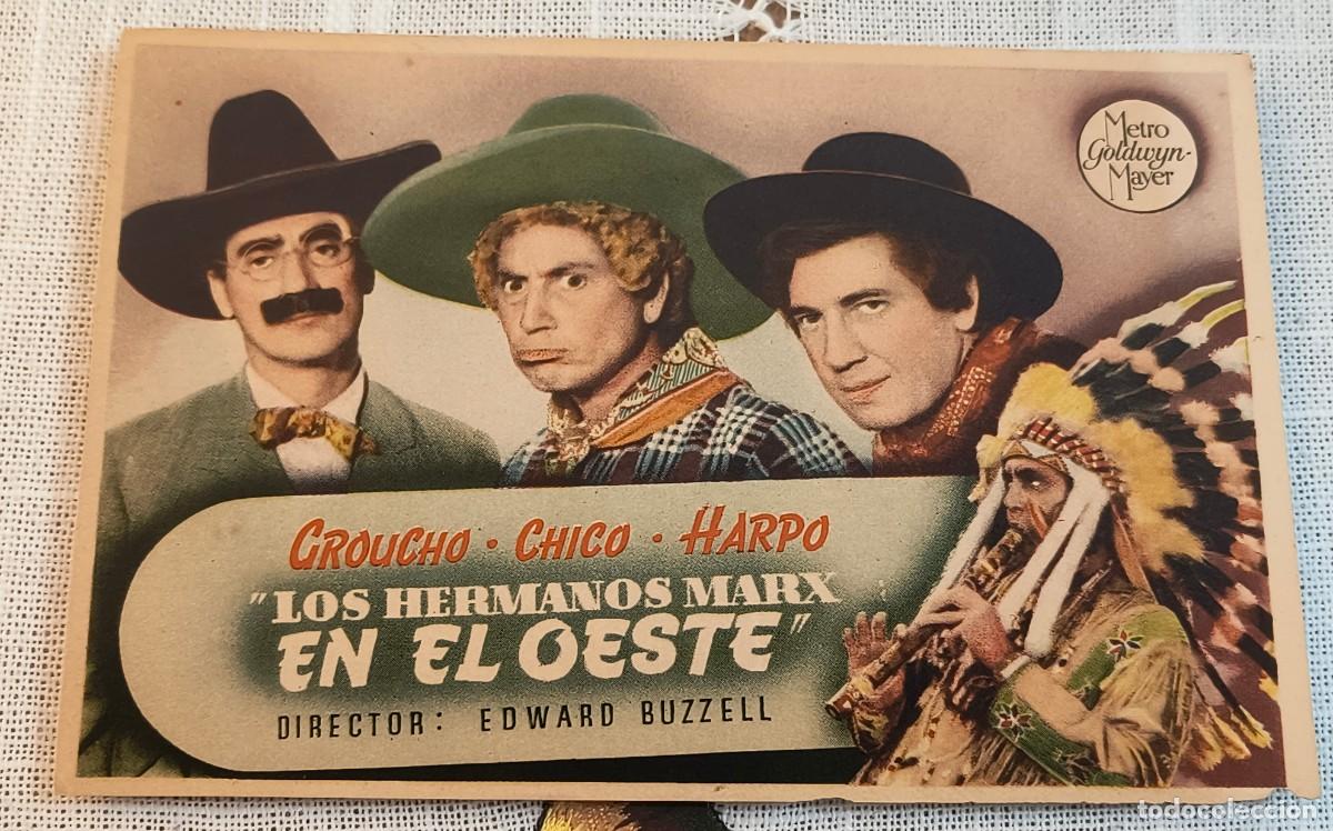Cine: CINE FOLLETO DE MANO - LOS HERMANOS MARX EN EL OESTE