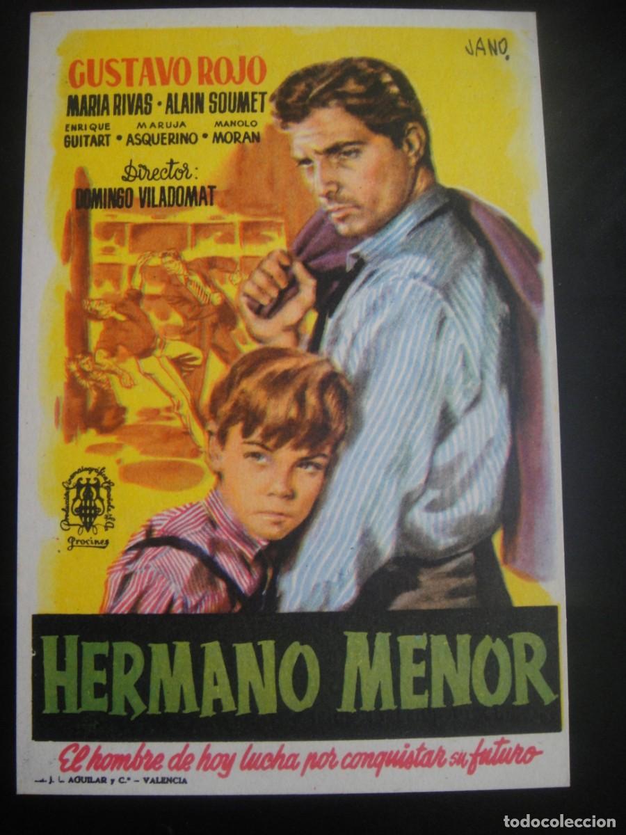 Cine: hermano menor , folleto de mano , publicidad cine arenas , barcelona