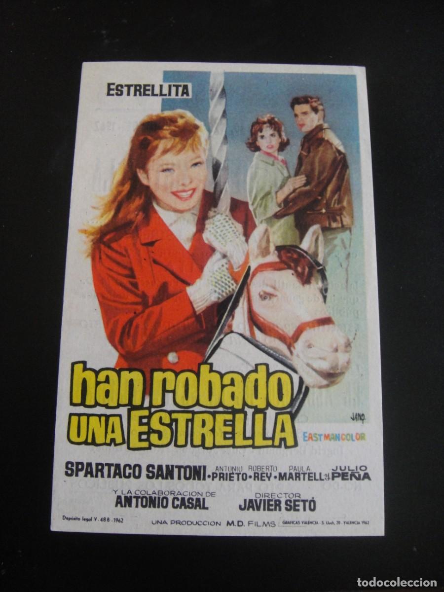 Cine: han robado una estrella , folleto de mano , publicidad cine nuevo