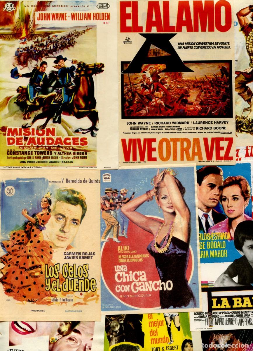 Cine: LOTE DE 50 FOLLETOS, PROGRAMAS, PROSPECTOS DE CINE ORIGINALES TODOS DIFERENTES