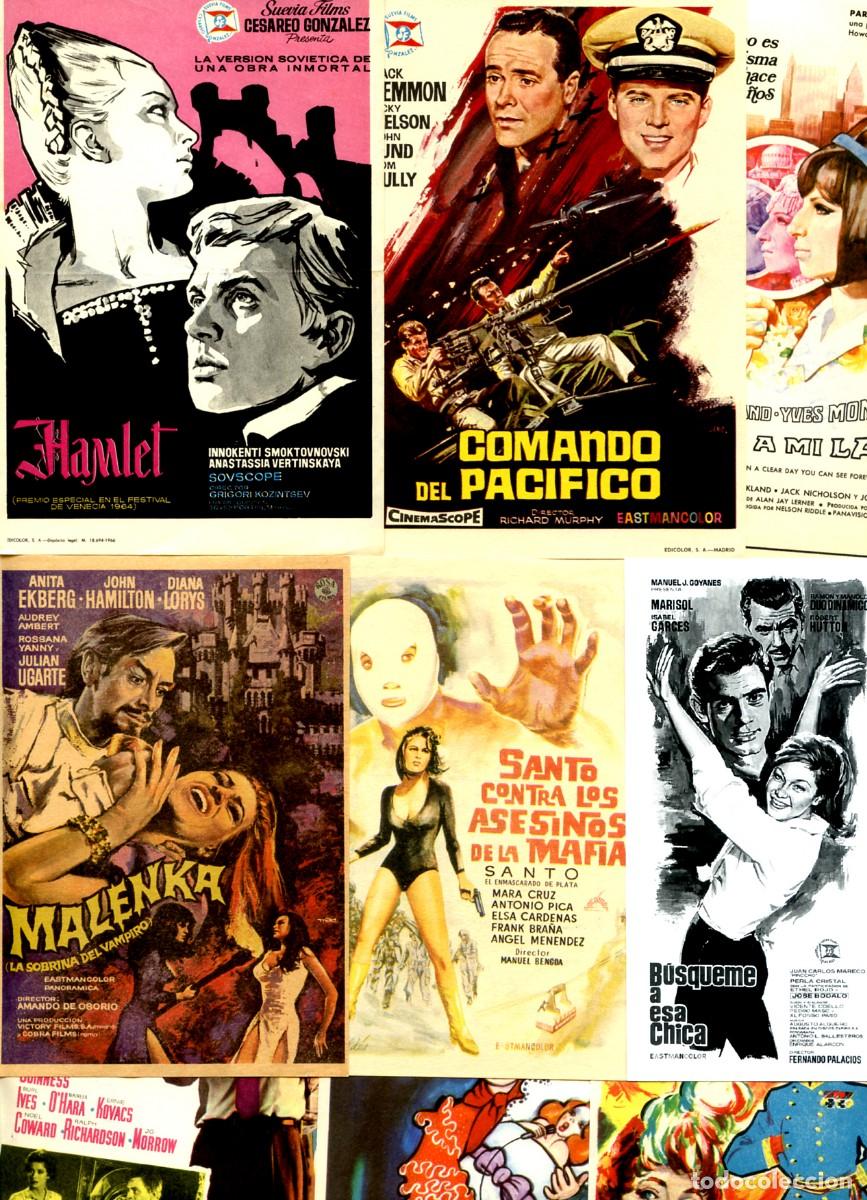 Cine: LOTE DE 50 FOLLETOS, PROGRAMAS, PROSPECTOS DE CINE ORIGINALES TODOS DIFERENTES