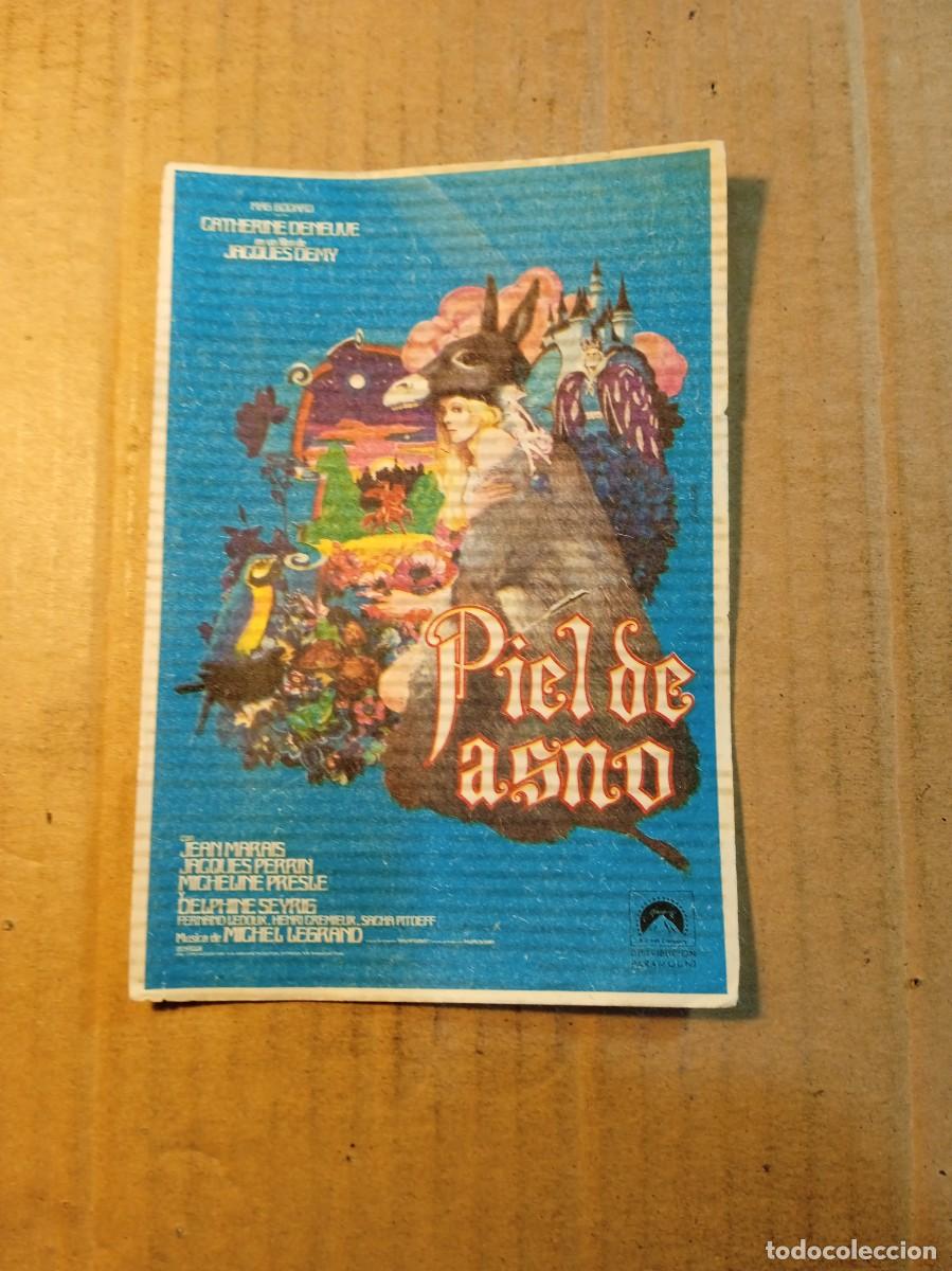 Cine: FOLLETO DE MANO SIN PUBLICIDAD PIEL DE ASNO