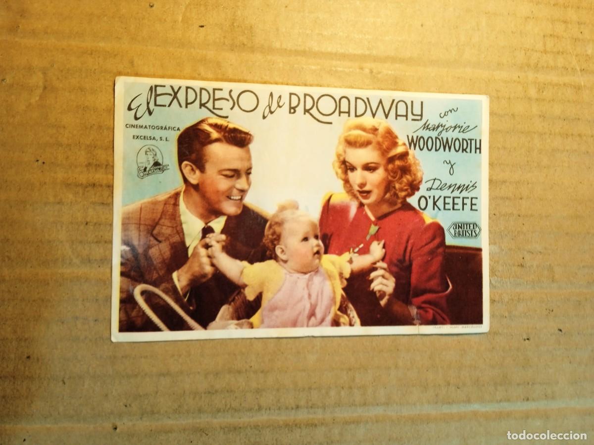 Cine: FOLLETO DE MANO SIN PUBLICIDAD EL EXPRESO DE BROAWAY