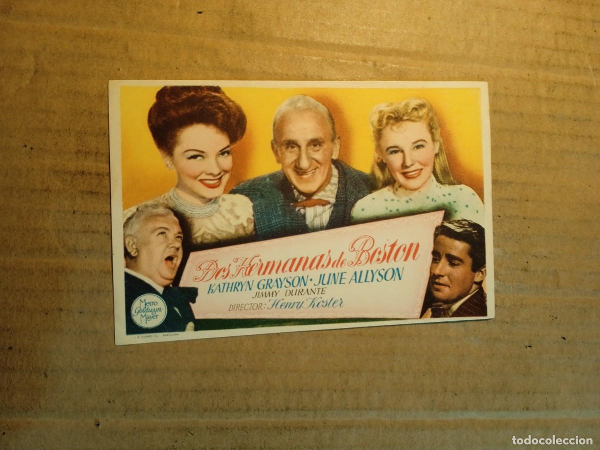 Cine: FOLLETO DE MANO SIN PUBLICIDAD DOS HERMANAS DE BOSTON
