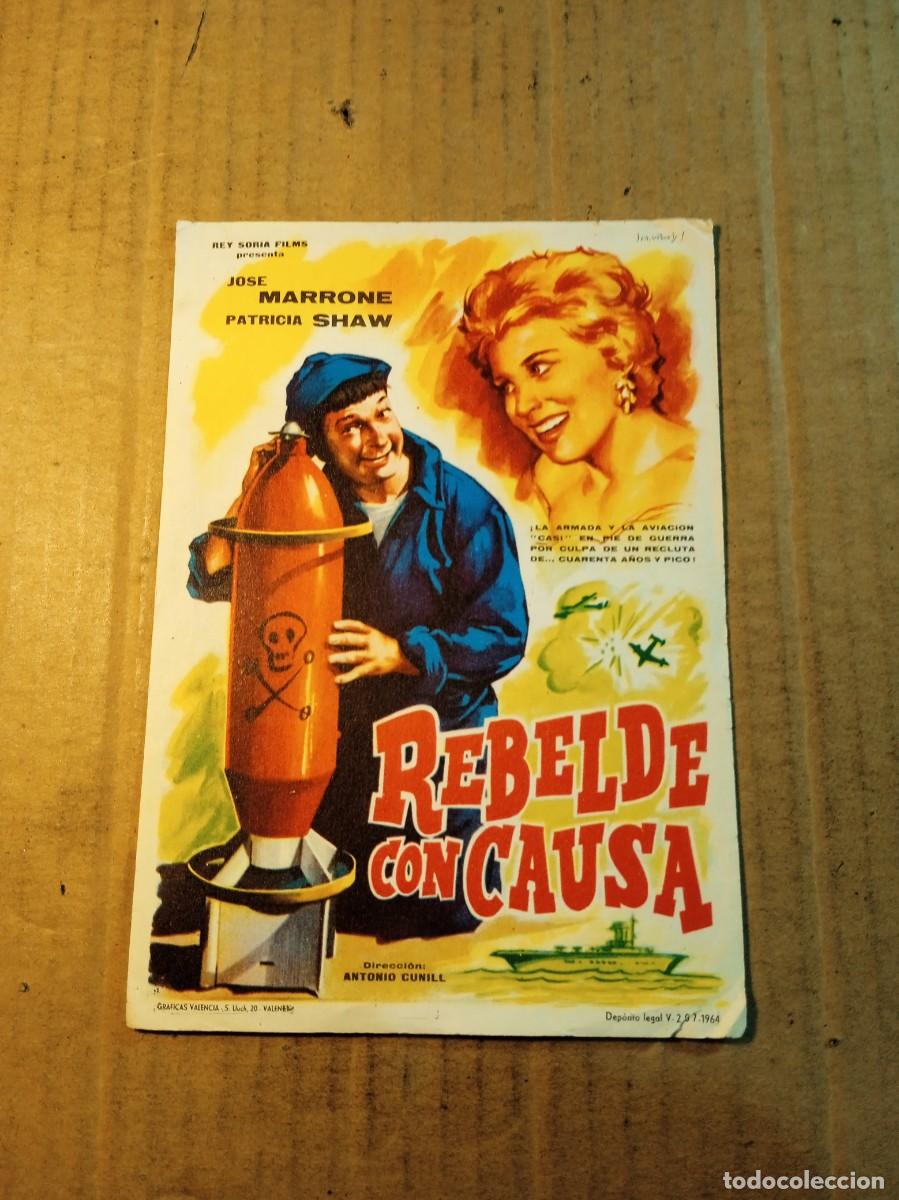 Cine: FOLLETO DE MANO SIN PUBLICIDADLA REBELDE CON CAUSA