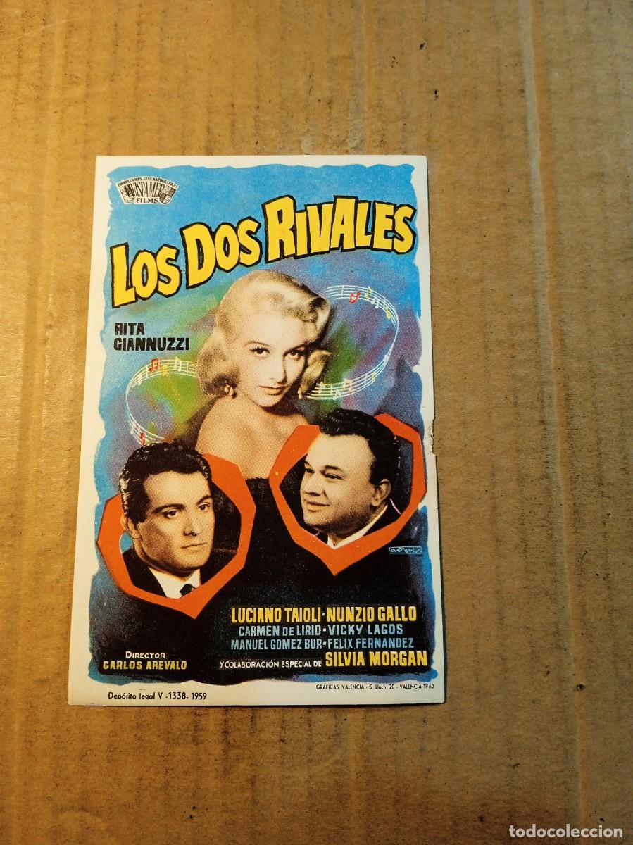 Cine: FOLLETO DE MANO SIN PUBLICIDAD LOS DOS RIVALES