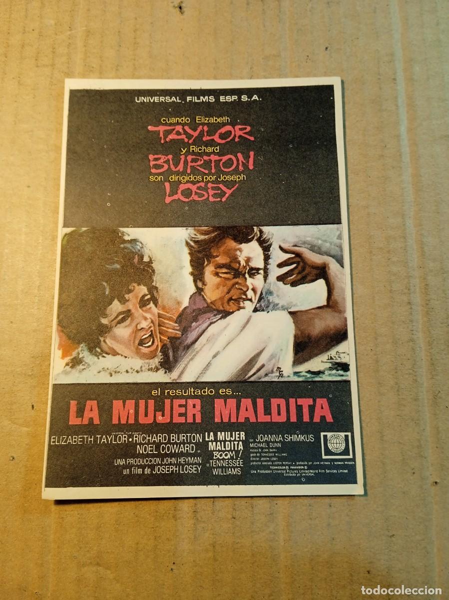 Cine: FOLLETO DE MANO SIN PUBLICIDAD LA MUJER MALDITA