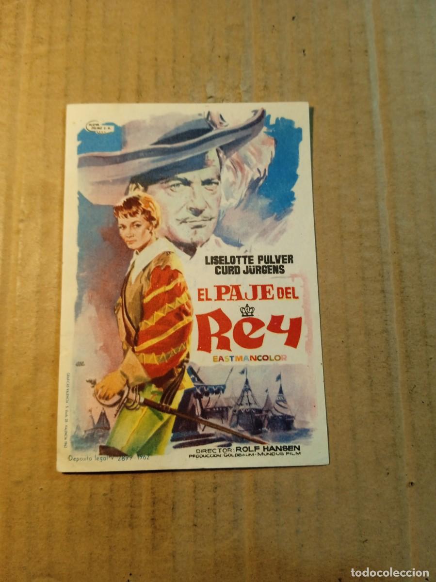  Flyers Publicitaires de films Anciens: FOLLETO DE MANO SIN PUBLICIDAD EL PAJE DEL REY