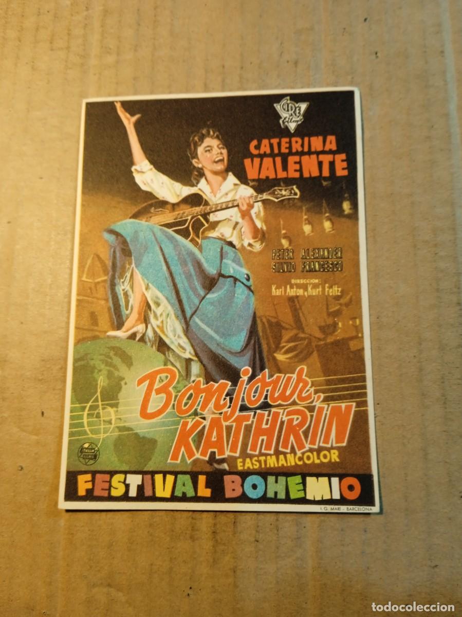 Cine: FOLLETO DE MANO SIN PUBLICIDAD BONJOUR KATHRIN
