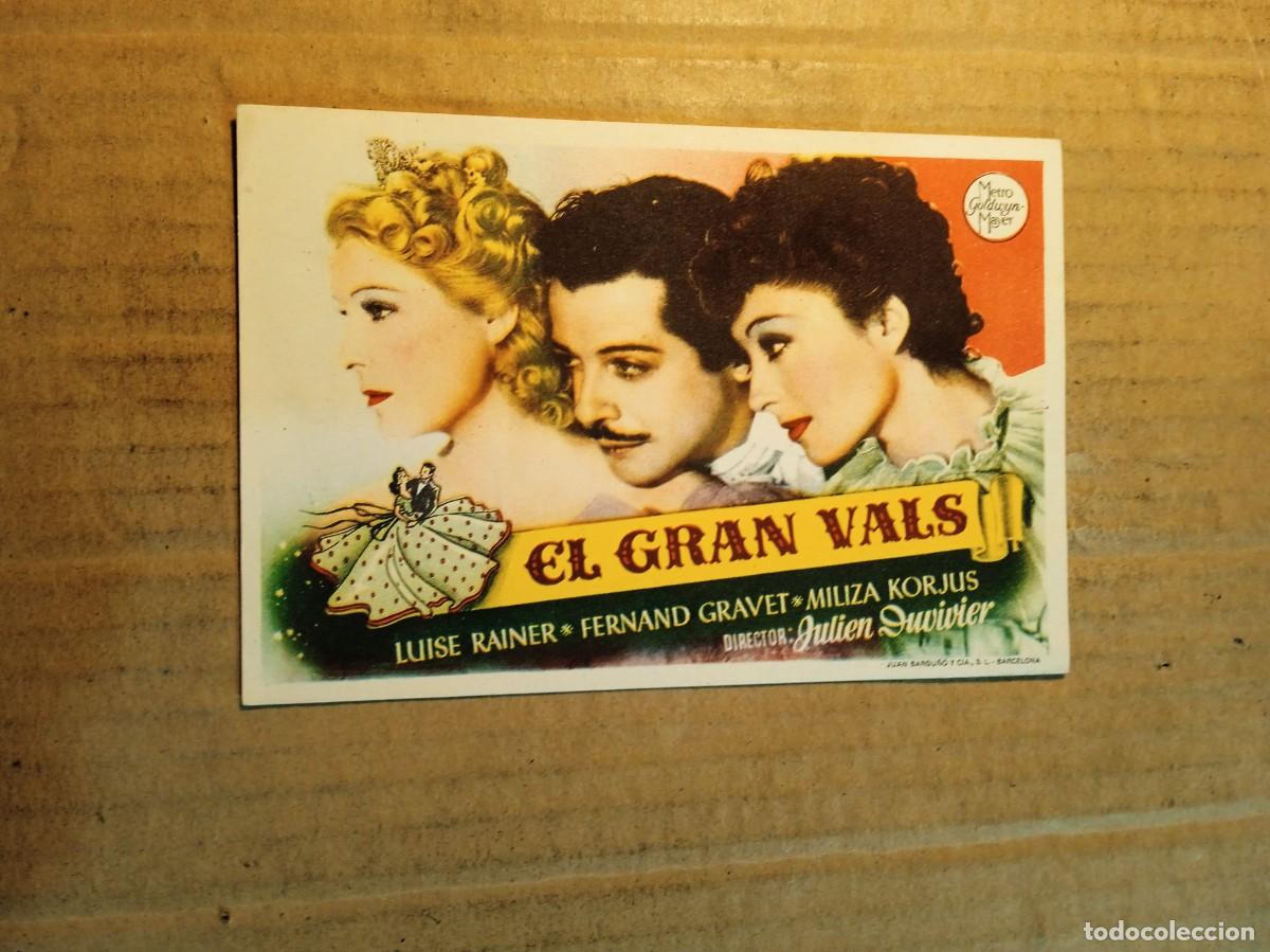 Cine: FOLLETO DE MANO SIN PUBLICIDAD EL GRAN VALS