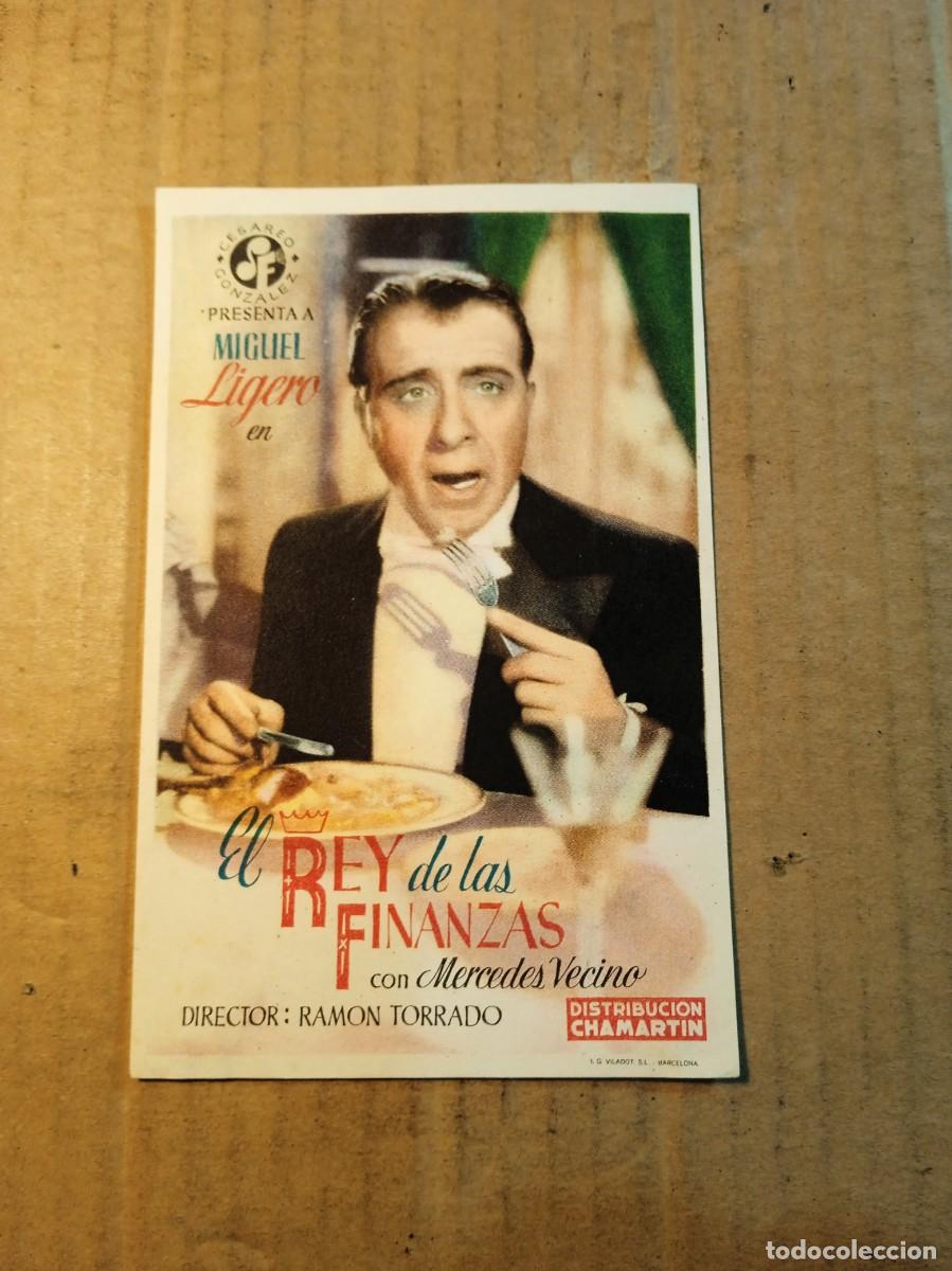 Cine: FOLLETO DE MANO SIN PUBLICIDAD EL REY DE LAS FINANZAS